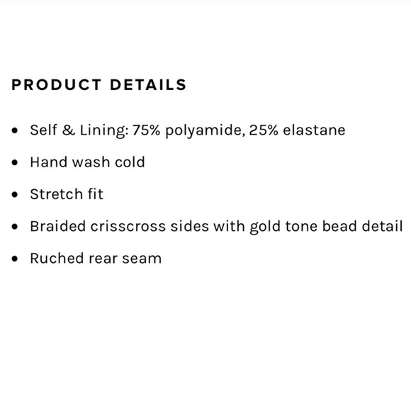 PilyQ Water Lily braided white bikini bottoms - Picture 6 of 8